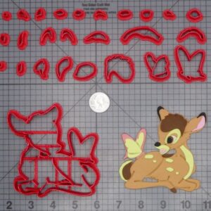 Bambi with Butterfly 266-H323 Cookie Cutter Set