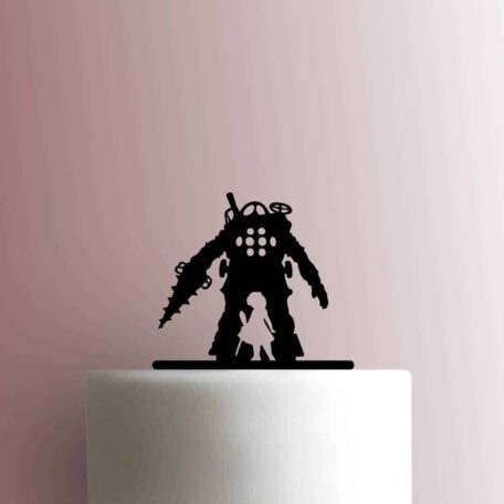 Bioshock - Big Daddy and Little Sister Cameo 225-B263 Cake Topper