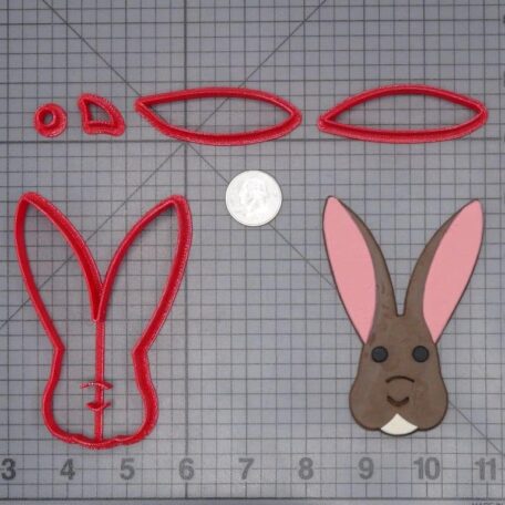 Bunny Head 266-H698 Cookie Cutter Set