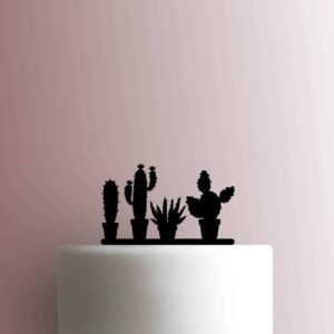 Cactus Potted Plants 225-B283 Cake Topper