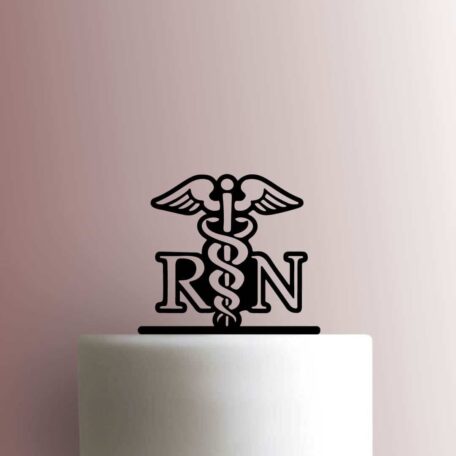 Caduceus Registered Nurse RN 225-B267 Cake Topper