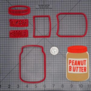 Peanut Butter Jar 266-H769 Cookie Cutter Set