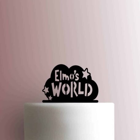 Sesame Street - Elmos World Logo 225-B280 Cake Topper