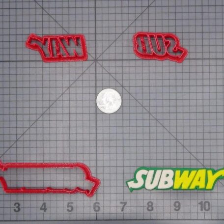 Subway Logo 266-H834 Cookie Cutter Set