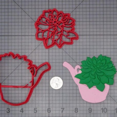 Succulent in Watering Can 266-H366 Cookie Cutter Set