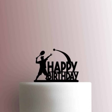 Tennis Happy Birthday 225-B337 Cake Topper