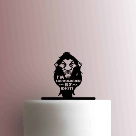 The Lion King - Scar Surrounded By Idiots 225-B281 Cake Topper