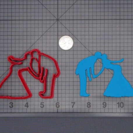 Wedding Couple Kissing 266-H030 Cookie Cutter