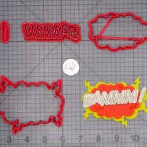 BAMMM Action Word Bubble 266-H653 Cookie Cutter Set