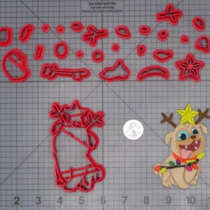 Christmas - Puppy Pals - Rolly with Lights Dog Body 266-F800 Cookie Cutter Set