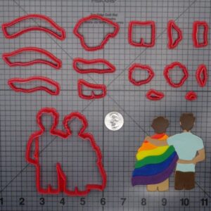 Couple with Rainbow Flag 266-F850 Cookie Cutter Set