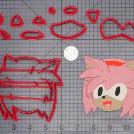 Sonic the Hedgehog - Amy Rose Head 266-H830 Cookie Cutter Set