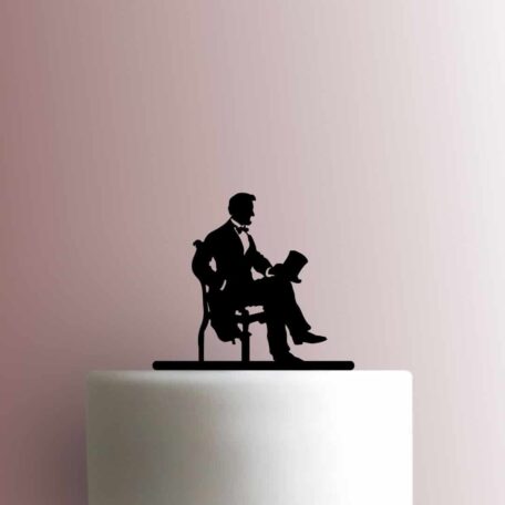 Abraham Lincoln on Chair 225-B368 Cake Topper
