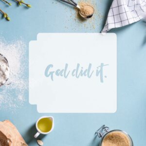 God Did It 783-H226 Stencil